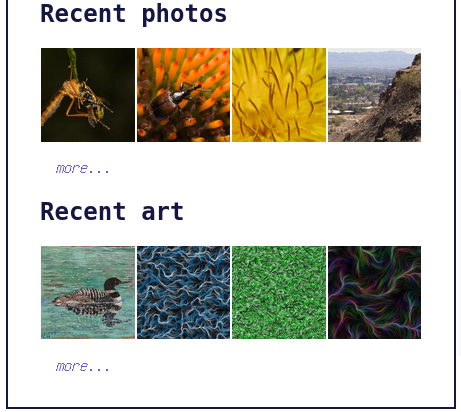 The same gallery, smaller viewport, with only 4 thumbnails